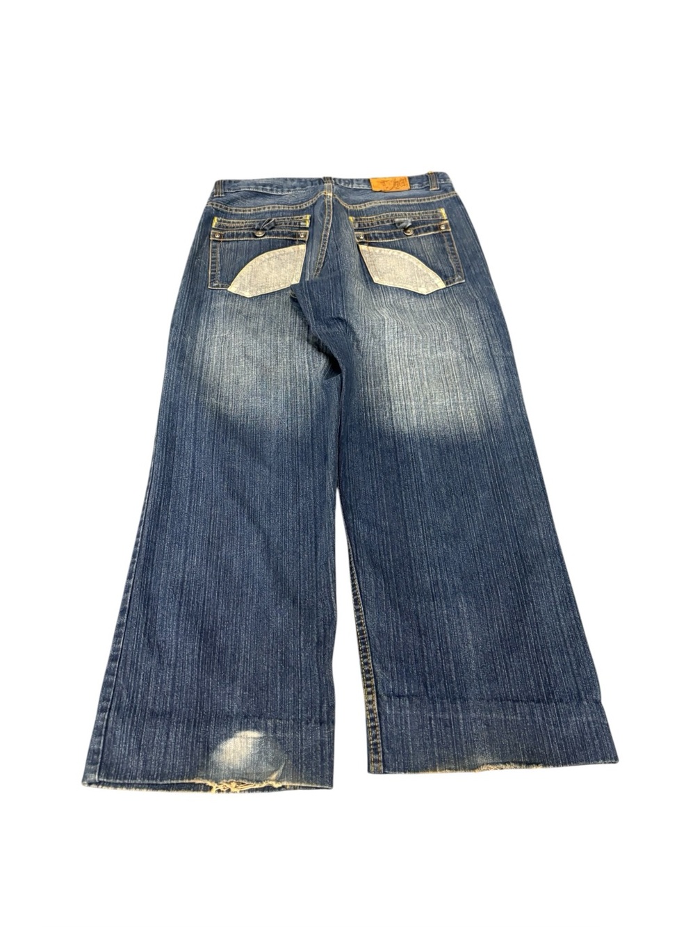 Vintage Y2K Tank Baggy jeans Southpole style skater hip hop Sz 32